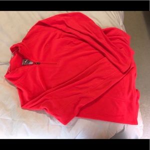 Bright pink NORTHFACE 1/4 zip